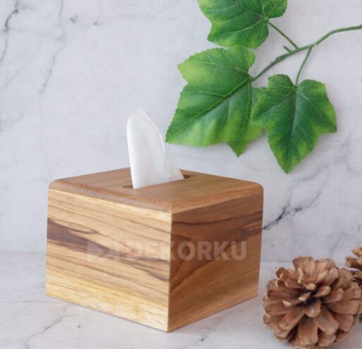 Kotak Tissue Kayu Jati / Tempat tissue / Wooden Tissue box